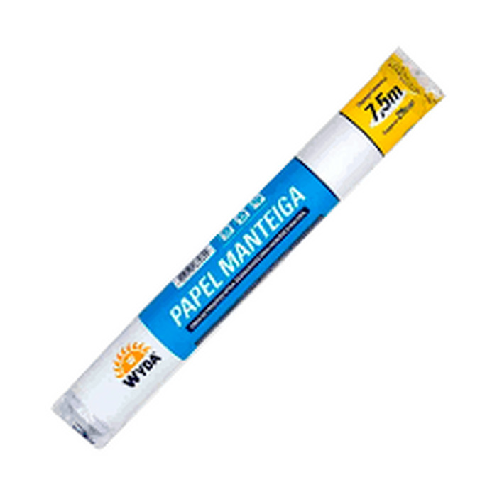 PAPEL MANTEIGA 0,29X7,5M 1X1UN - WYDA PAPEL MANTEIGA 0,29X7,5M 1X1UN - WYDA